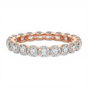 La Ronde® Diamond Eternity Band 3mm, 14K Rose Gold