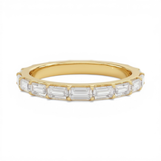 L'Emeraude® East-West Diamond Eternity Band 2x4mm, 14K Gold