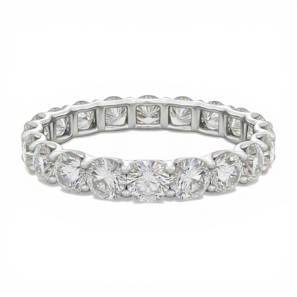 La Ronde® Diamond Eternity Band 3.75mm, Sterling Silver