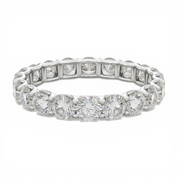 La Ronde® Diamond Eternity Band 3.75mm, Sterling Silver
