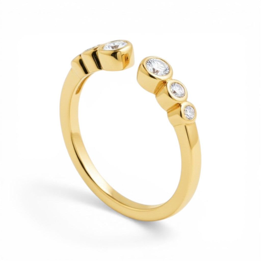 Celestial Diamond Band, 14K Gold