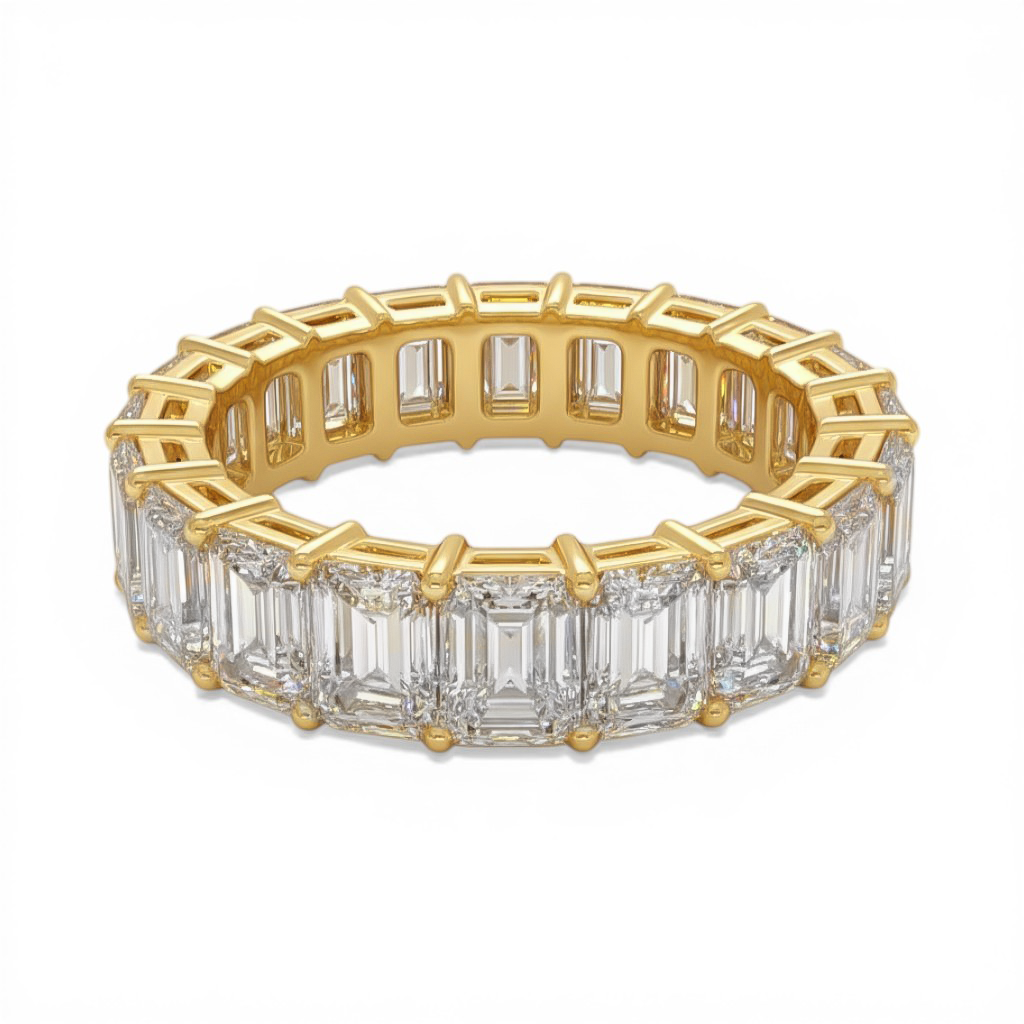 L'Emeraude® Diamond Eternity Band 3x5mm, 14K Gold