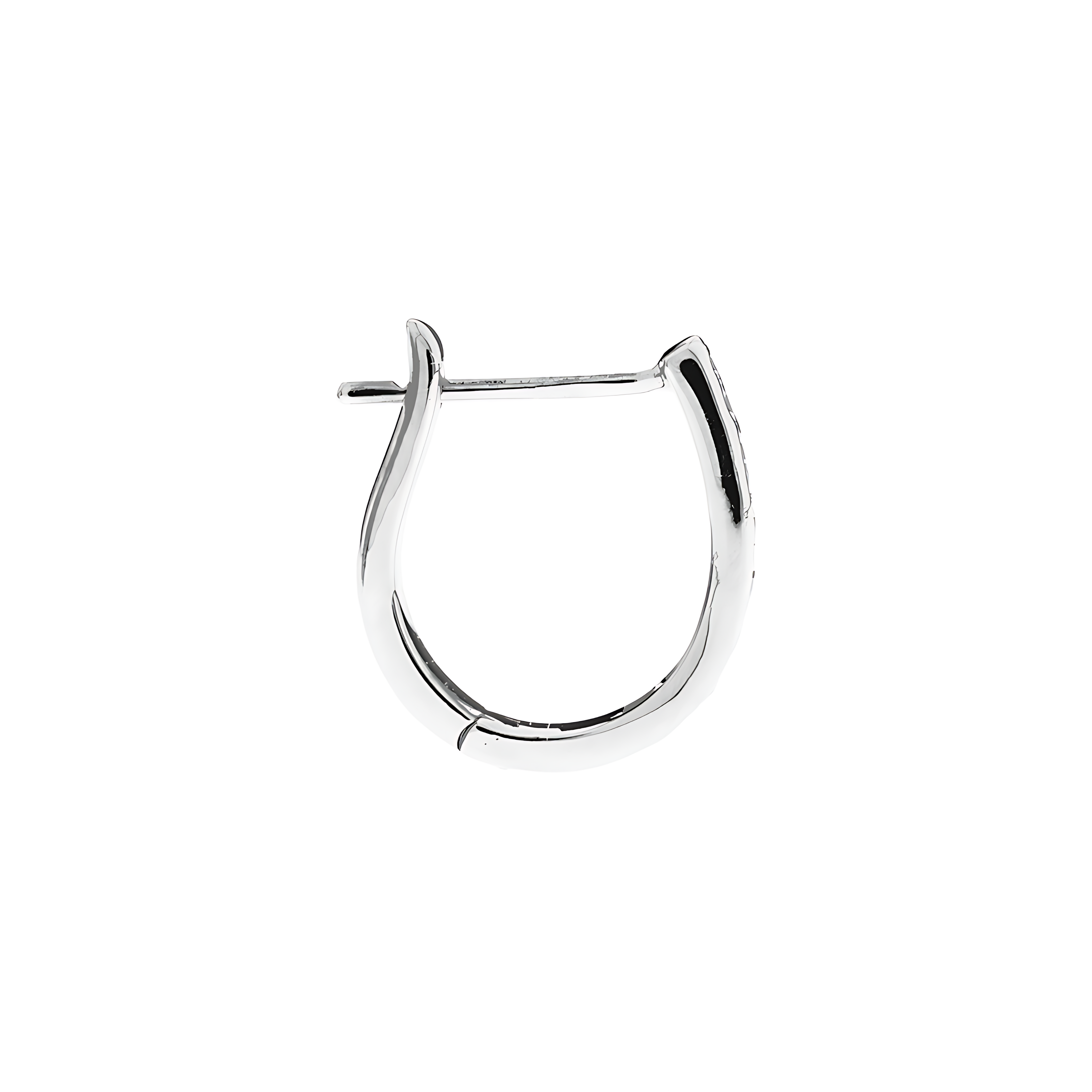 Channel Set Hoop Earrings