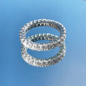 L'Emeraude® Diamond Eternity Band 2x4mm, 14K White Gold