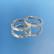 L'Emeraude® East-West Diamond Eternity Band 2x4mm, 14K White Gold
