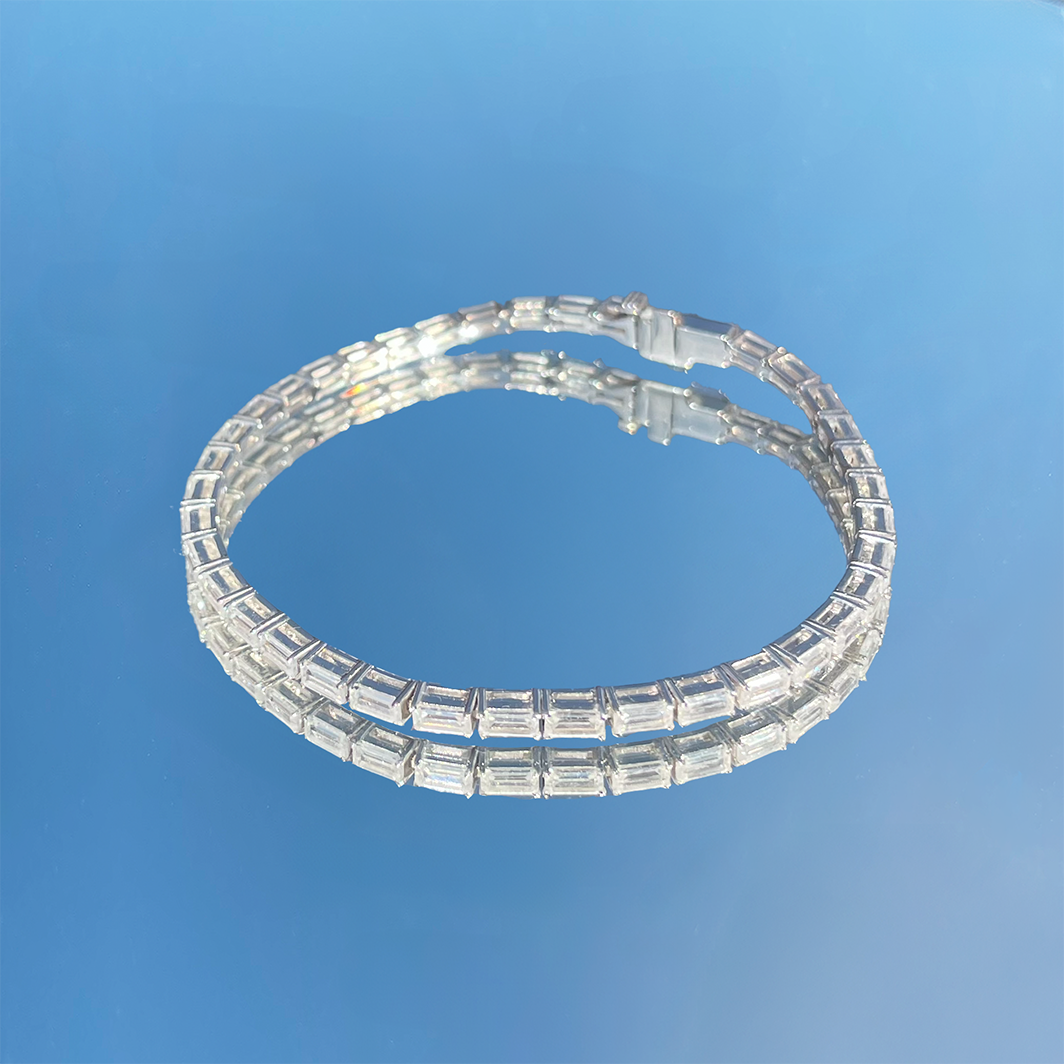 L'Emeraude® Diamond Tennis Bracelet 2*4mm, 14K Rose Gold