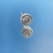La Ronde® Bezel Diamond Stud Earrings, 14K White Gold