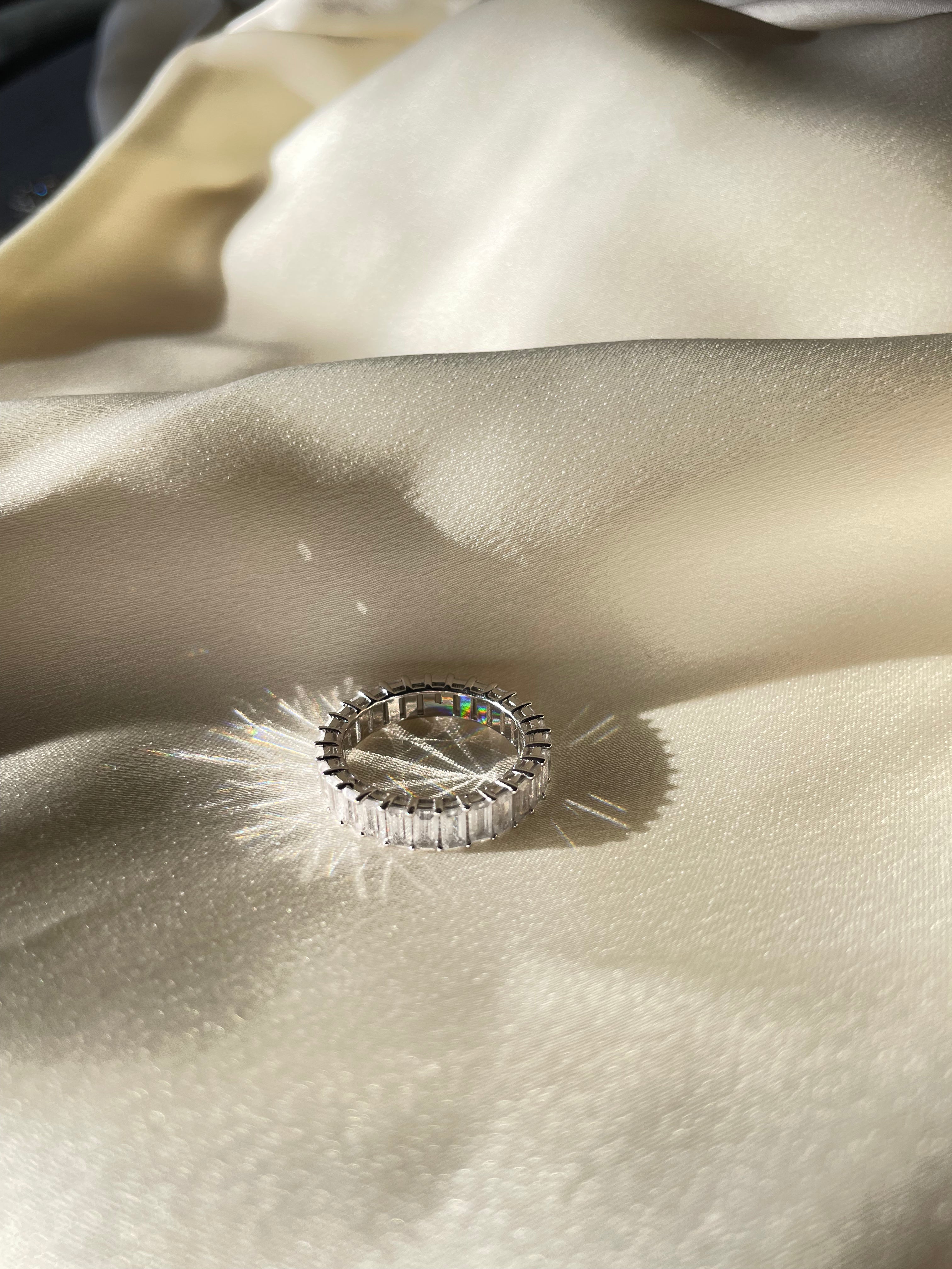 14K Gold and Platinum.