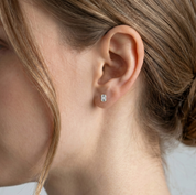 L'Emeraude® Diamond Stud Earrings, Gold Vermeil