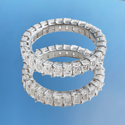 L'Emeraude® Diamond Eternity Band 2x4mm, 14K Gold