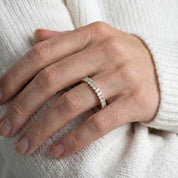 L'Ovale® Diamond Eternity Band 2x3mm, 14K Gold