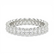 L'Ovale® Diamond Eternity Band 2x4mm, Sterling Silver