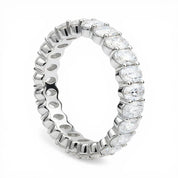 L'Ovale® Diamond Eternity Band 2x4mm, Sterling Silver