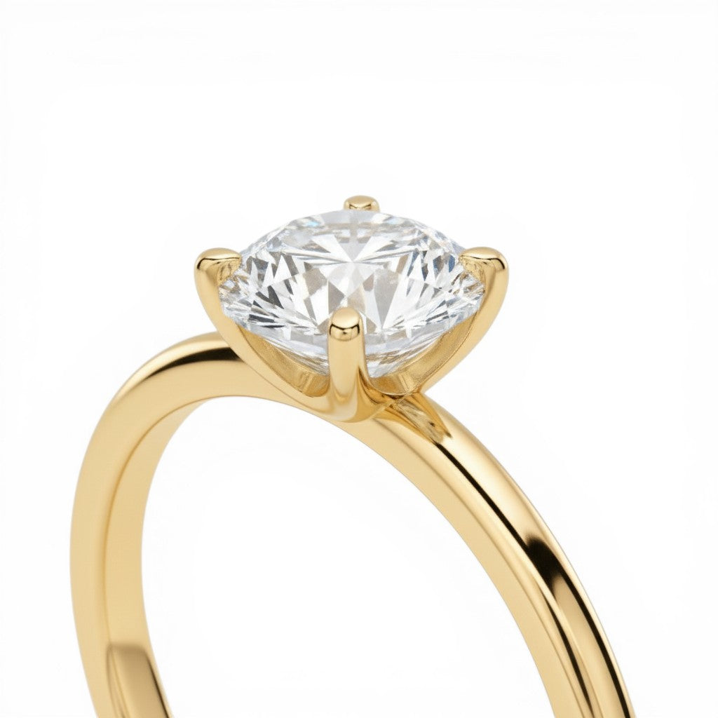 La Ronde® Solitaire 0.5ct Diamond Ring, 14K Yellow Gold