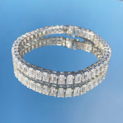 L'Emeraude® Diamond Tennis Bracelet 3*5mm  (platinum)