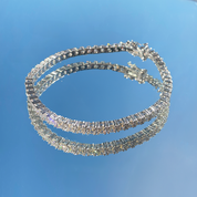 La Ronde® Diamond Tennis Bracelet 3mm, Gold Vermeil