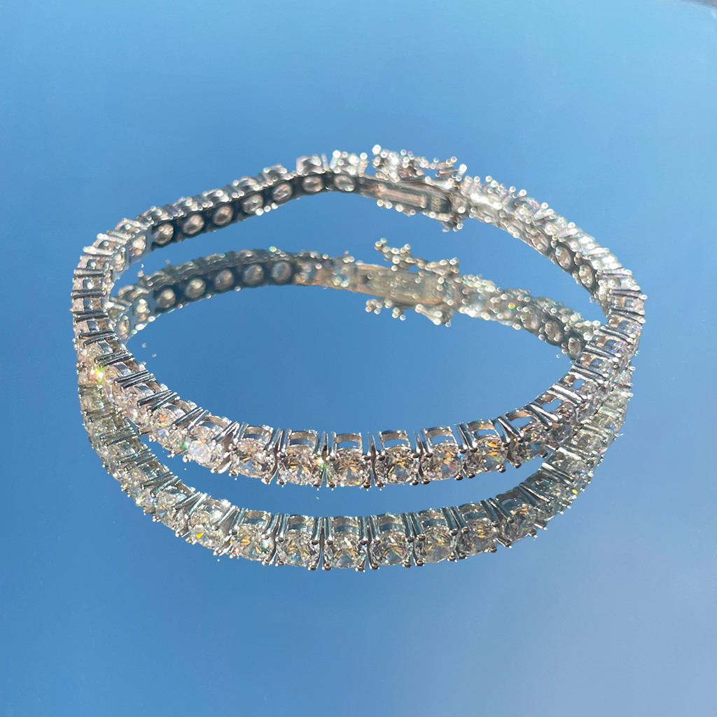 La Ronde® Diamond Tennis Bracelet 4mm, Platinum