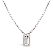 L'Emeraude® Diamond Pendant Necklace, Platinum