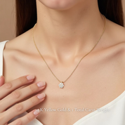 La Fleur® Diamond Pendant Necklace, Gold Vermeil