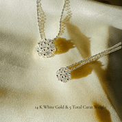 La Fleur® Diamond Pendant Necklace, 14K White Gold
