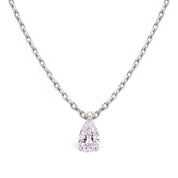 La Poire® Diamond Pendant Necklace, Sterling Silver