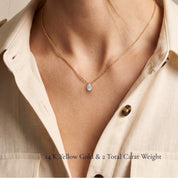 La Poire® Diamond Pendant Necklace, Sterling Silver