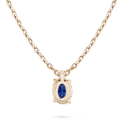 L'Ovale® Sapphire Pendant Necklace, 14K Rose Gold