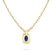 L'Ovale® Sapphire Pendant Necklace, Gold Vermeil