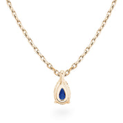 La Poire® Sapphire Pendant Necklace, 14K Rose Gold