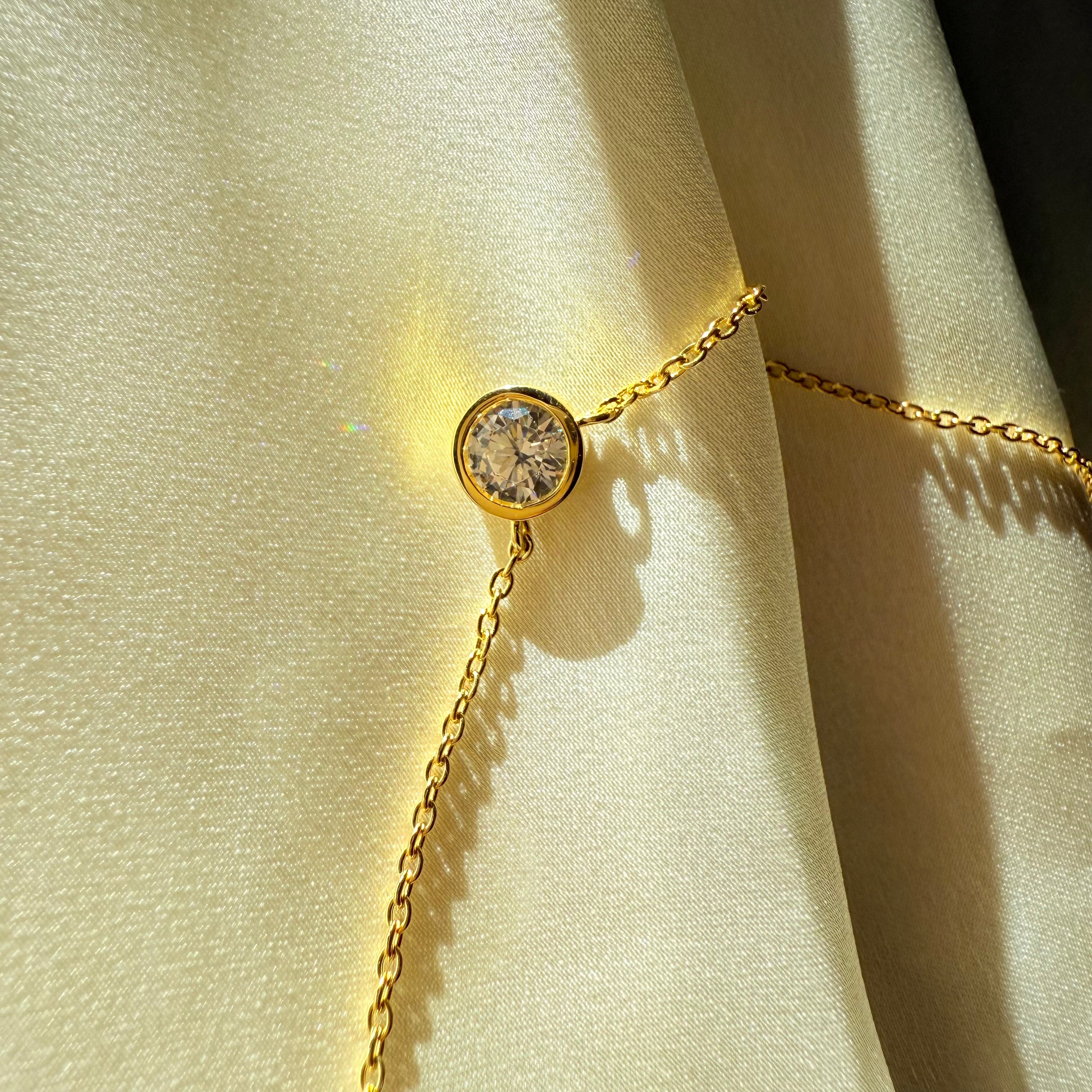 La Ronde® Bezel Diamond Pendant Necklace