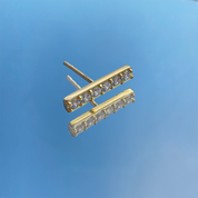 Le Pavé® Diamond Stud Earrings, Gold Vermeil