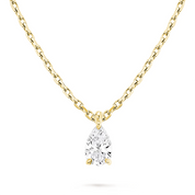 La Poire® Diamond Pendant Necklace, 14K Gold