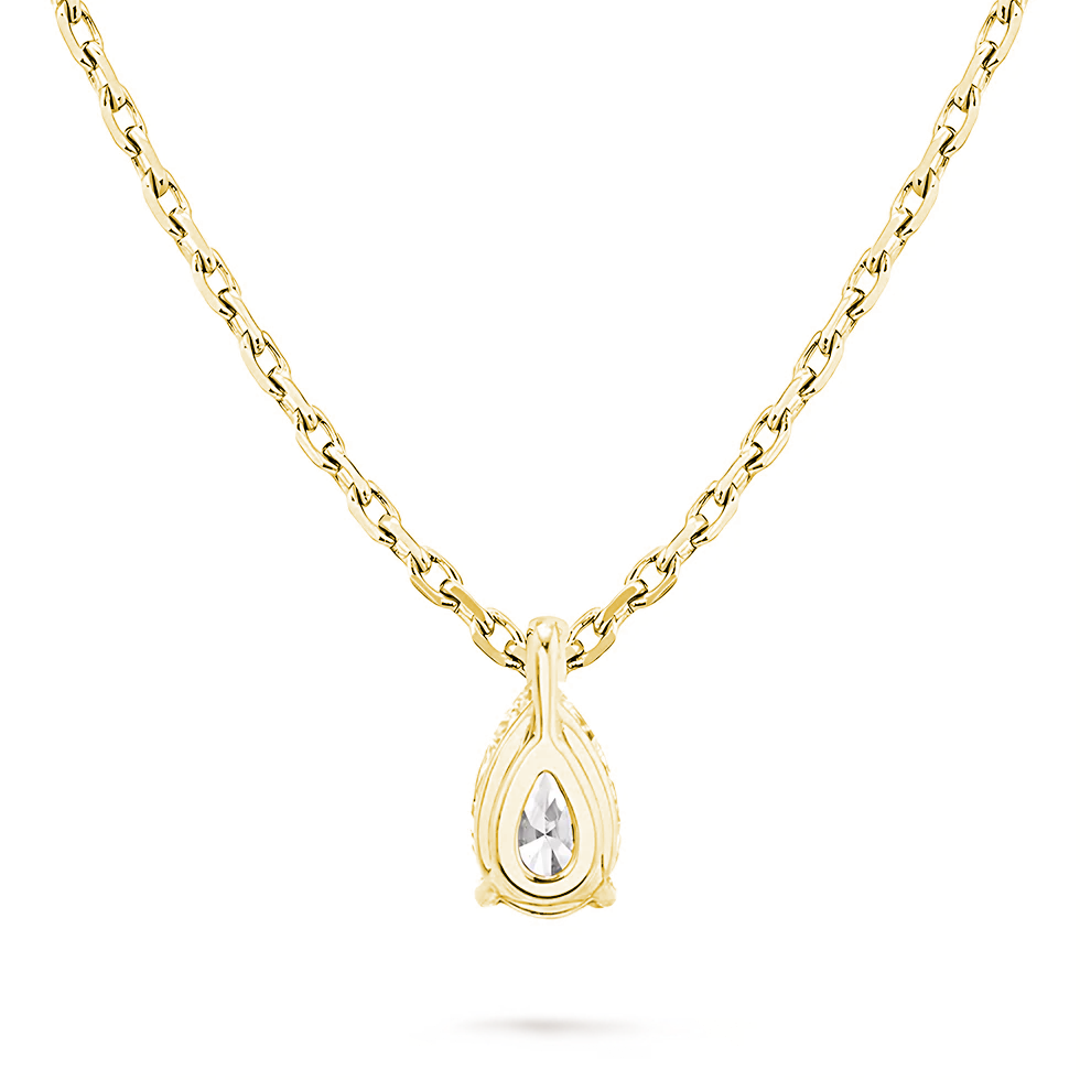La Poire® Diamond Pendant Necklace, 14K Gold