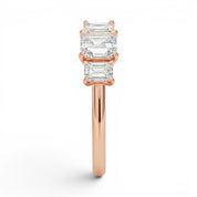 L'Emeraude® 3-Stones 0.5ct Diamond Ring, 14K Rose Gold