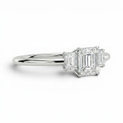 L'Emeraude® 3-Stones 1ct Diamond Ring, Platinum