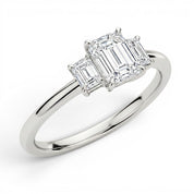 L'Emeraude® 3-Stones 1ct Diamond Ring, Platinum