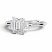 L'Emeraude® 3-Stones 2ct Diamond Ring, Platinum