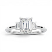 L'Emeraude® 3-Stones 2ct Diamond Ring, Platinum