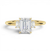 L'Emeraude® 3-Stones 2ct Diamond Ring, 14K Yellow Gold