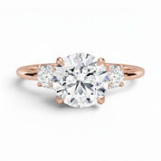La Ronde® 3-Stones 3ct Diamond Ring, 14K Rose Gold