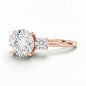 La Ronde® 3-Stones 3ct Diamond Ring, 14K Rose Gold