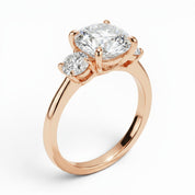 La Ronde® 3-Stones 3ct Diamond Ring, 14K Rose Gold