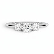 La Ronde® 3-Stones 0.5ct Diamond Ring, Platinum