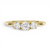 La Ronde® 3-Stones 0.5ct Diamond Ring, 14K Yellow Gold