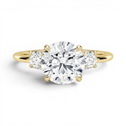 La Ronde® 3-Stones 3ct Diamond Ring, 14K Yellow Gold