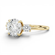 La Ronde® 3-Stones 3ct Diamond Ring, 14K Yellow Gold