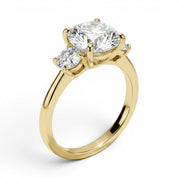La Ronde® 3-Stones 3ct Diamond Ring, 14K Yellow Gold