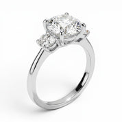 La Ronde® 3-Stones 3ct Diamond Ring, 14K White Gold