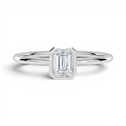 L'Emeraude® Bezel Solitaire 1ct Diamond Ring, Platinum
