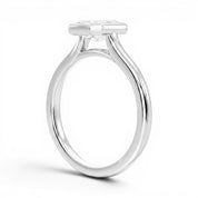 L'Emeraude® Bezel Solitaire 1ct Diamond Ring, Platinum